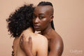 Studio portrait of happy couple