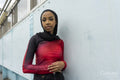 Portrait of young woman wearing hijab