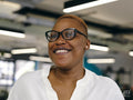 Portrait of woman smiling
