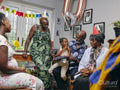 Multi-generation family celebrating birthday