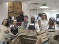 Portrait of volunteers in community food center