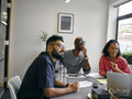 Colleagues at business meeting