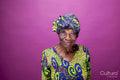 Studio portrait of senior woman
