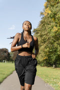 Young woman jogging in park