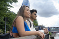 United Kingdom, London, Tourist couple enjoying city break