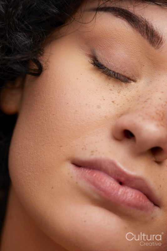 Close up portrait of beautiful woman