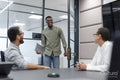 Business people having meeting in office