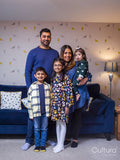 Portrait of family with children