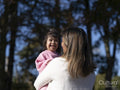 Mother hugging daughter with Down syndrome