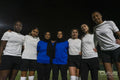 Group portrait of female soccer players
