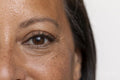 Close-up of woman looking at camera