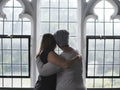 Women hugging in therapy session