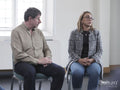 People in group therapy session