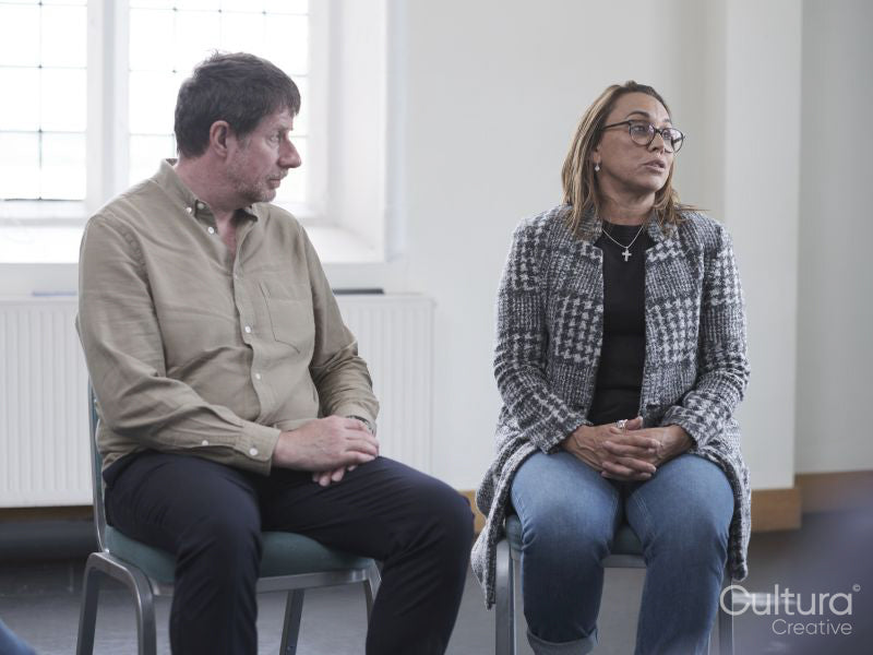 People in group therapy session