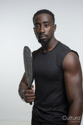 Portrait of man holding pickleball racket