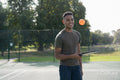 Man playing pickleball