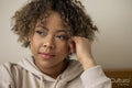 Portrait of pensive woman
