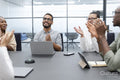 Business people having meeting in office