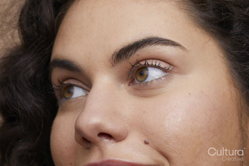 Close-up of young woman's face