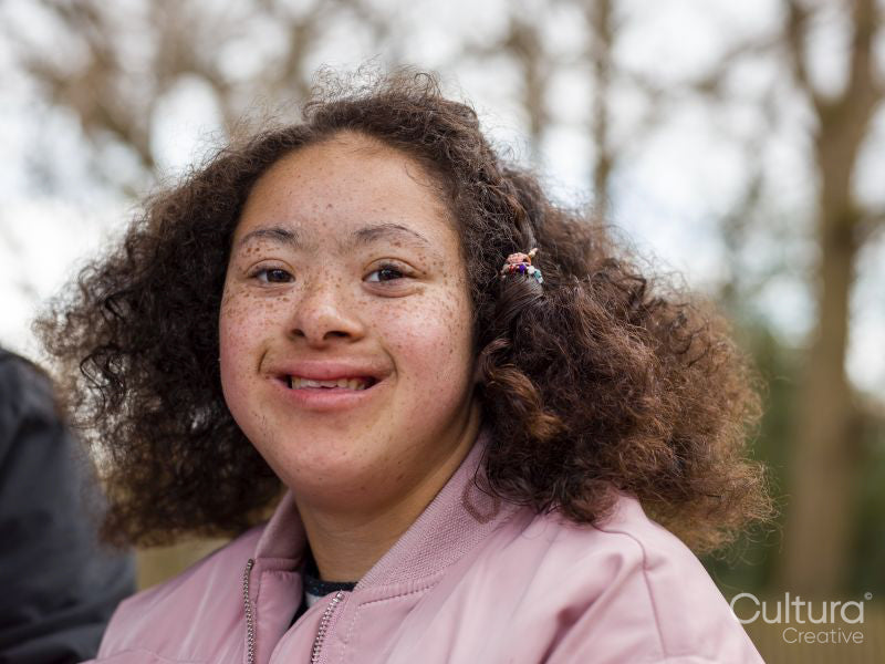 Portrait of girl smiling
