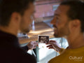 couple holding baby ultrasound scan