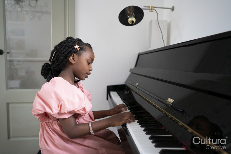 Girl playing piano