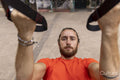 Man exercising in park