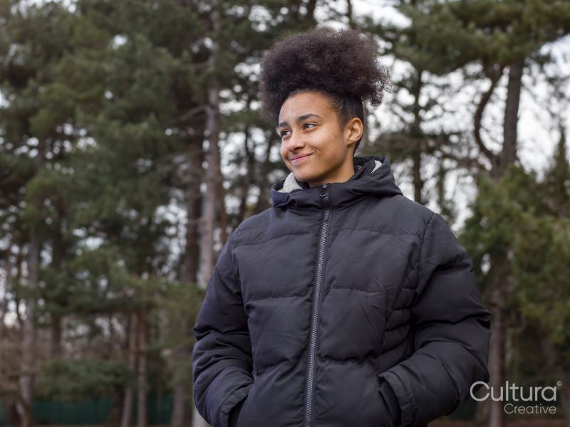 Portrait of girl in park