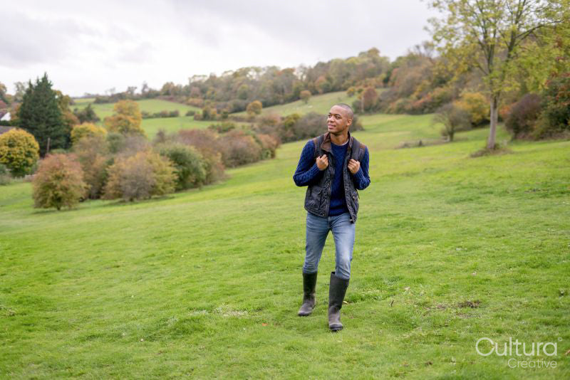 Man taking nature walk