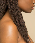 Close-up of woman with braided hair