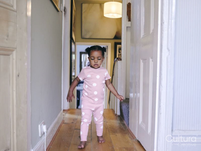 Girl in pajamas