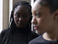 Portrait of young female friends