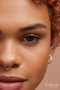 Close up portrait of non binary person