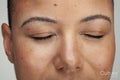 Close-up of woman with eyes closed