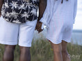 Couple holding hands
