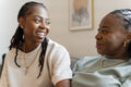Portrait of smiling couple at home