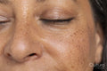 Close-up of woman with eyes closed