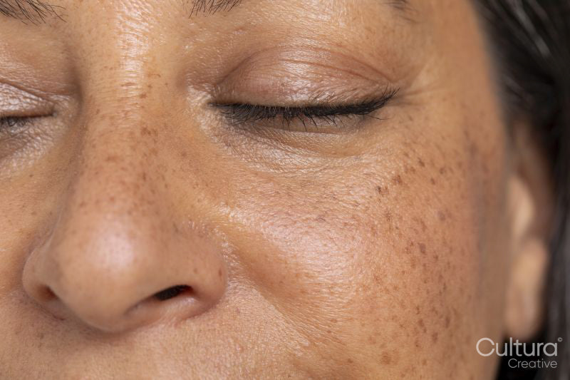 Close-up of woman with eyes closed