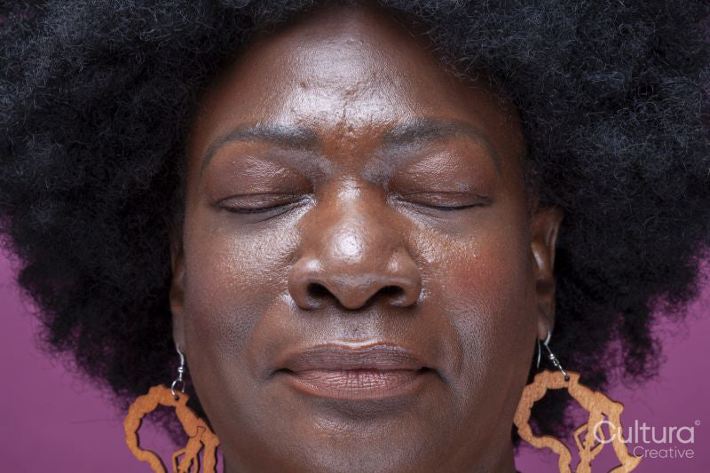 Close-up of mature woman''s face