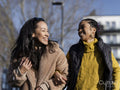 Two young women hanging out