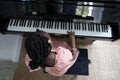 Girl playing piano