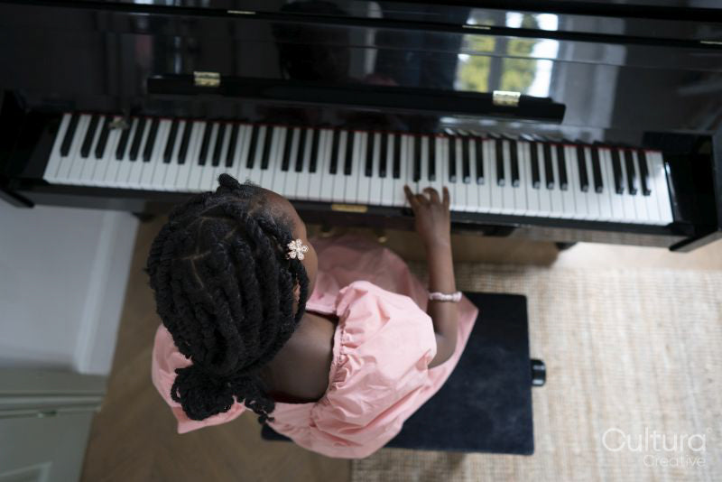 Girl playing piano