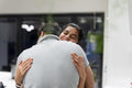 Wife and husband hugging