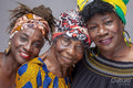 Portrait of senior woman with mature daughters