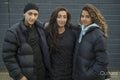 Group portrait of three young women