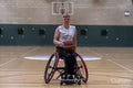 Portrait of male basketball player in wheelchair