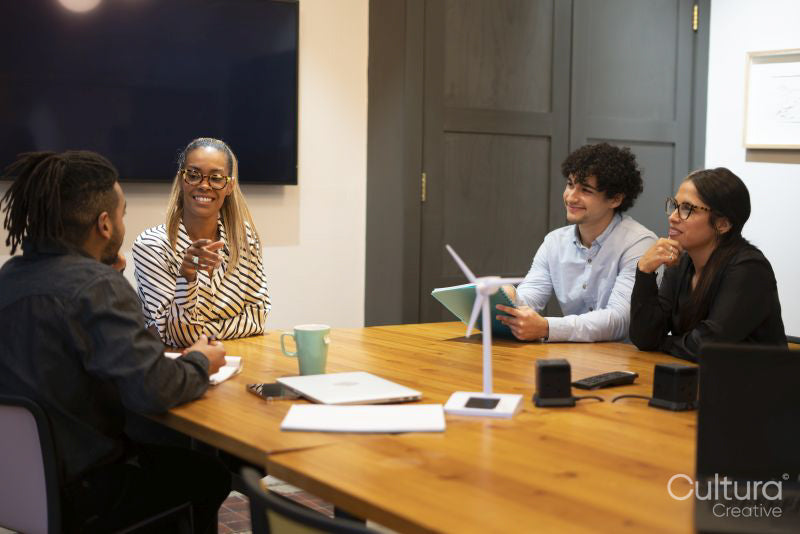 Business people having meeting in board room