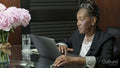 Senior woman using laptop