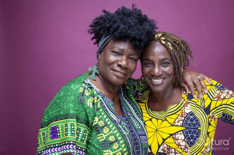 Portrait of mature sisters