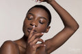 Young woman with closed eyes